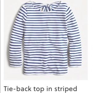 JCrew Tie Back in a Striped Mariner Cloth